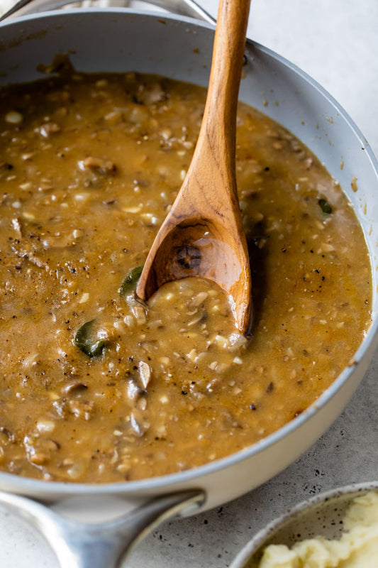 Creamy Blue Oyster Mushroom Gravy